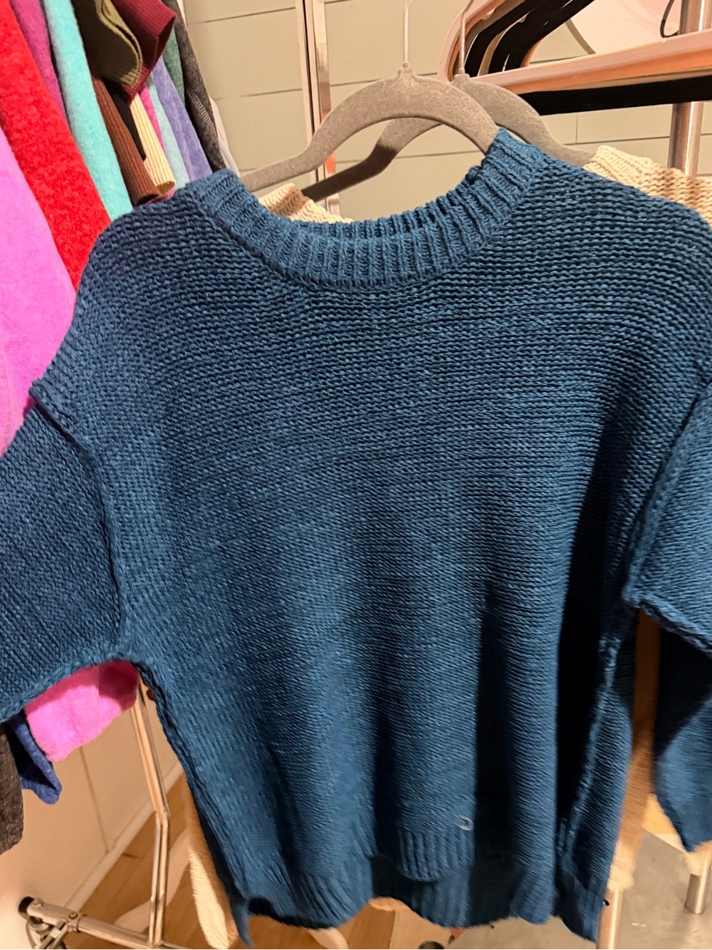 New zenana sweater small medium large green blue beige - Picture 4 of 5